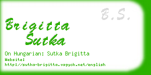 brigitta sutka business card